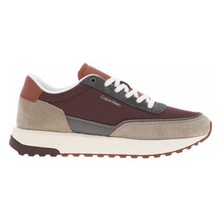 Baskets running en cuir multicolores avec des...