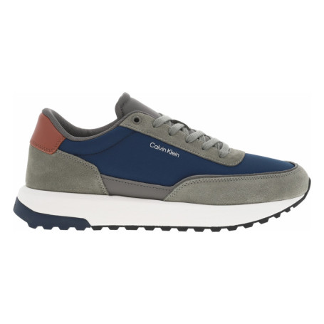 Baskets running en cuir multicolores avec des...