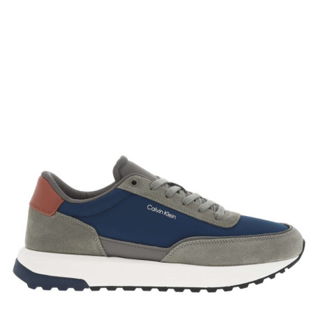 Baskets running en cuir multicolores avec des...