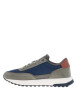 Thumbnail Baskets running en cuir multicolores avec des empiècements en cuir nubuck et cuir lisse - Image 2