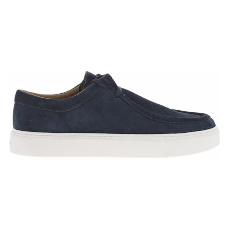 Mocassins bleu marine en cuir nubuck avec des...
