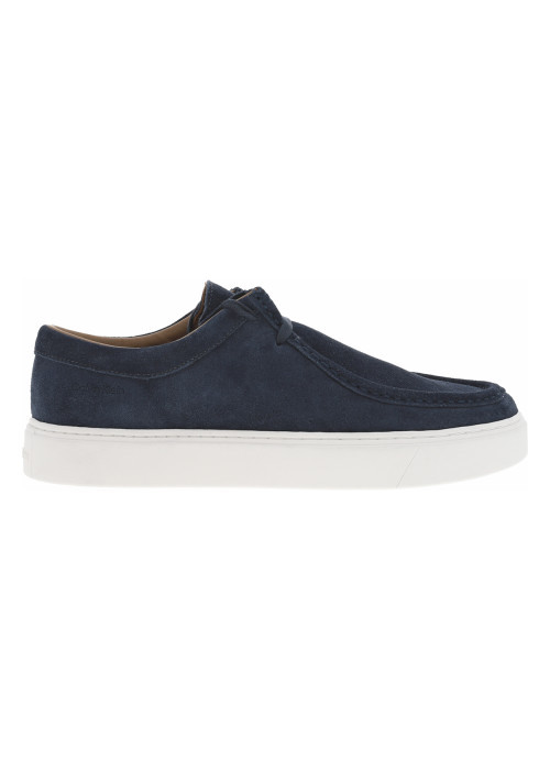 Mocassins bleu marine en cuir nubuck avec des...