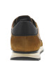 Thumbnail Sneakers en cuir cognac à talon plat avec lacets bicolores et logos de la marque - Image 6
