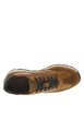 Thumbnail Sneakers en cuir cognac à talon plat avec lacets bicolores et logos de la marque - Image 4