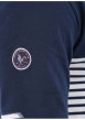 Thumbnail Polo en coton biologique marine rayé avec un col à revers et une coupe droite - Image 4