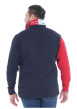 Thumbnail Polo en coton biologique marine bicolore à coupe droite avec un col à revers - Image 7