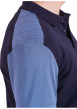 Thumbnail Polo en coton bleu en maille piquée avec une coupe droite et un col à revers - Image 4