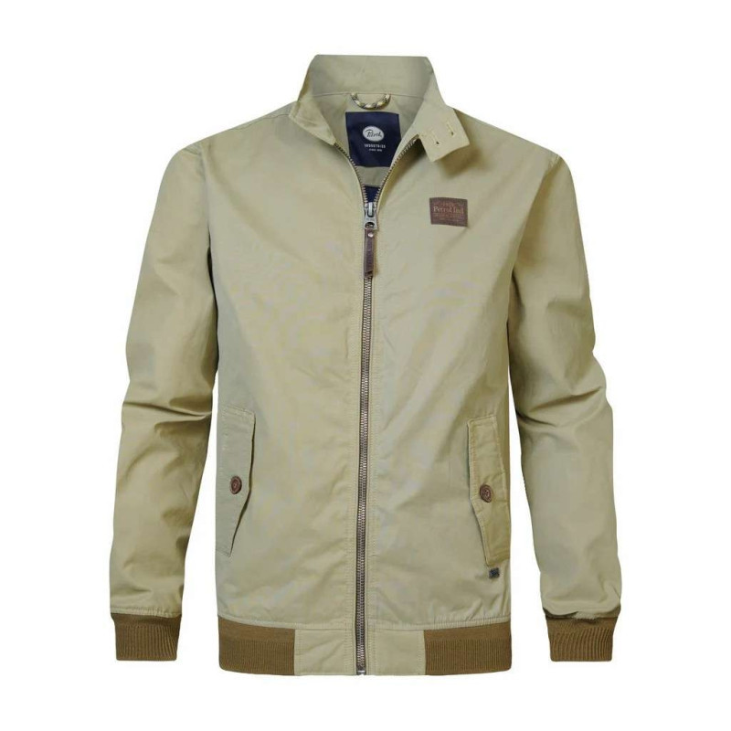 Petrol Industries - Blouson Zippé En Coton Mélangé Vert Tilleul Uni Et Taille élastiquée - Tilleul Petrol Industries - Blouson Zippé En Coton Mélangé Vert Tilleul Uni Et Taille élastiquée - Tilleul