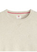 Thumbnail Pull en coton beige uni avec un col rond et des manches longues - Image 5