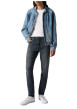 Thumbnail Jean 512® Taper anthracite en coton à coupe slim avec un patch de la marque - Image 3