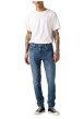 Thumbnail Jean 512® Taper bleu en coton à coupe slim avec un patch de la marque - Image 3