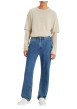 Thumbnail Jean 565 Loose Straight en coton bleu jean uni avec patch de la marque - Image 2