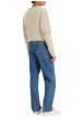 Thumbnail Jean 565 Loose Straight en coton bleu jean uni avec patch de la marque - Image 4