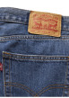 Thumbnail Jean 565 Loose Straight en coton bleu jean uni avec patch de la marque - Image 5
