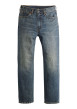 Thumbnail Jean 565 Loose Straight en coton bleu uni avec une coupe droite