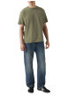 Thumbnail Jean 565 Loose Straight en coton bleu uni avec une coupe droite - Image 3