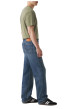 Thumbnail Jean 565 Loose Straight en coton bleu uni avec une coupe droite - Image 4