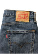 Thumbnail Jean 565 Loose Straight en coton bleu uni avec une coupe droite - Image 6