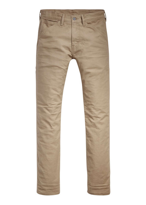 Pantalon en coton camel uni Cargo Workwear 505 ® Utility avec une coupe droite