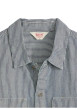 Thumbnail Chemise en coton rayée blanc et marine avec une fermeture par boutons - Image 6