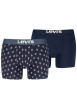 Thumbnail Lot de 2 boxers courts bleus en coton avec ceinture élastiquée
