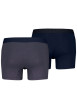 Thumbnail Lot de 2 boxers courts multicolores en coton avec ceinture élastiquée - Image 2