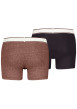 Thumbnail Lot de 2 boxers courts multicolores en coton avec ceinture élastiquée - Image 2
