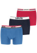 Thumbnail Lot de 3 boxers courts multicolores en coton avec ceinture élastiquée