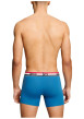 Thumbnail Lot de 3 boxers courts multicolores en coton avec ceinture élastiquée - Image 7