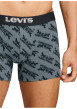 Thumbnail Lot de 3 boxers courts gris et noir en coton avec ceinture élastiquée - Image 8