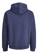 Thumbnail Sweat en coton mélangé marine avec logo rouge imprimé et un col à capuche - Image 2