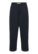 Thumbnail Pantalon de jogging noir uni à coupe loose et à taille élastiquée