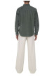 Thumbnail Chemise en coton mélangé verte sapin en velours côtelé à coupe regular fit - Image 2