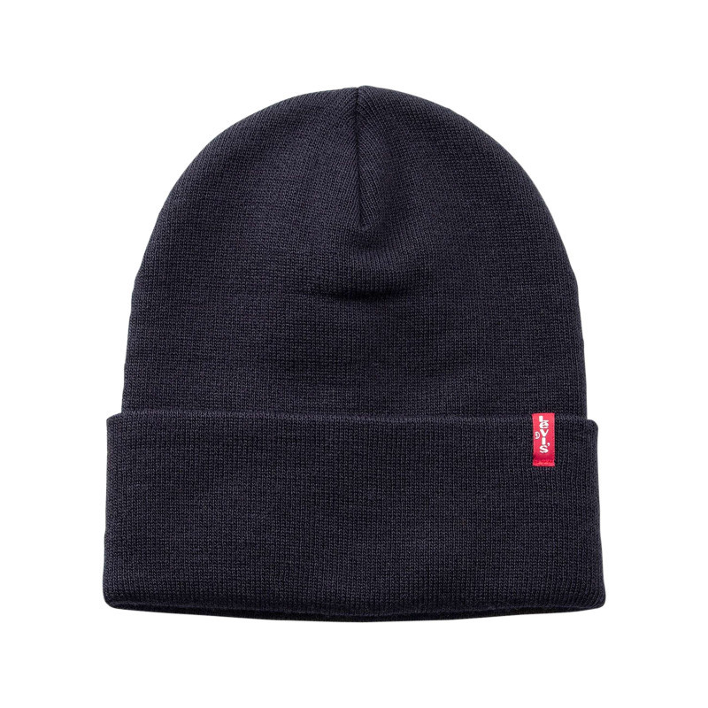 Levi's® Acc. - Bonnet Marine Uni Avec Large Revers Et étiquette De La Marque - Marine Levi's® Acc. - Bonnet Marine Uni Avec Large Revers Et étiquette De La Marque - Marine