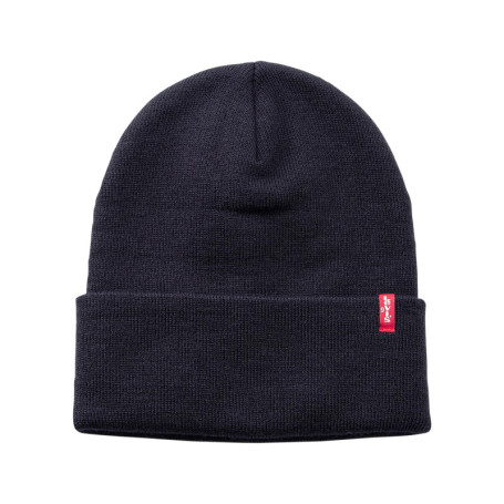 Bonnet marine uni avec large revers et...