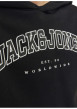 Thumbnail Sweat noir uni avec une coupe droite un col à capuche et des manches longues - Image 5