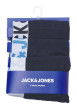 Thumbnail Lot de 3 boxers classiques en coton mélangé marine unis avec une coupe fermée - Image 2