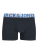 Thumbnail Lot de 3 boxers classiques en coton mélangé marine unis avec une coupe fermée - Image 3