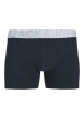Thumbnail Lot de 3 boxers classiques en coton mélangé marine unis avec une coupe fermée - Image 5