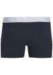 Thumbnail Lot de 3 boxers classiques en coton mélangé marine unis avec une coupe fermée - Image 6