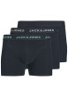 Thumbnail Lot de 3 boxers classiques en coton mélangé marine unis à coupe fermée