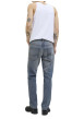 Thumbnail Jean Jjimike Jjoriginal Sbd 556 Noos en coton bleu uni avec une coupe droite - Image 8