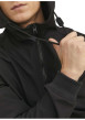 Thumbnail Blouson à manches longues noir uni avec une coupe droite et un col à capuche - Image 5