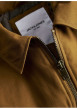 Thumbnail Blouson en coton camel uni avec une coupe droite et un col à revers - Image 2