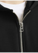 Thumbnail Sweat zippé noir uni avec une coupe droite et un col à capuche - Image 5