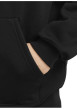 Thumbnail Sweat zippé noir uni avec une coupe droite et un col à capuche - Image 6