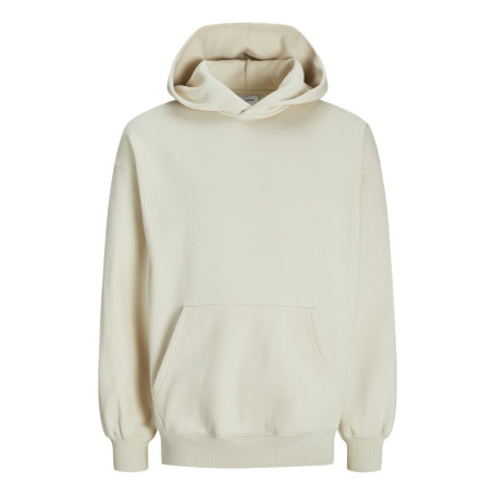 Sweat à manches longues écru uni avec une coupe...