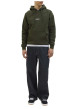 Thumbnail Sweat vert uni avec une coupe droite un col à capuche et des manches longues - Image 2