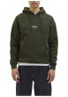 Thumbnail Sweat vert uni avec une coupe droite un col à capuche et des manches longues - Image 3