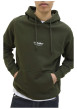 Thumbnail Sweat vert uni avec une coupe droite un col à capuche et des manches longues - Image 4